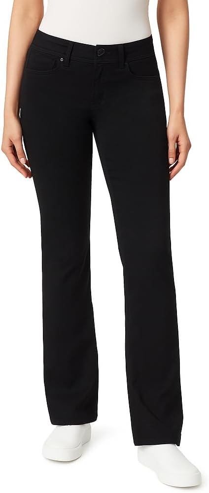 41nSaL7mMVL._AC_SL1024_ Luscious Curvy Bootcut Jeans for Women, Mid-Rise Insta Stretch Denim, Size-Inclusive Juniors Jeans, Sizes 0 to 24