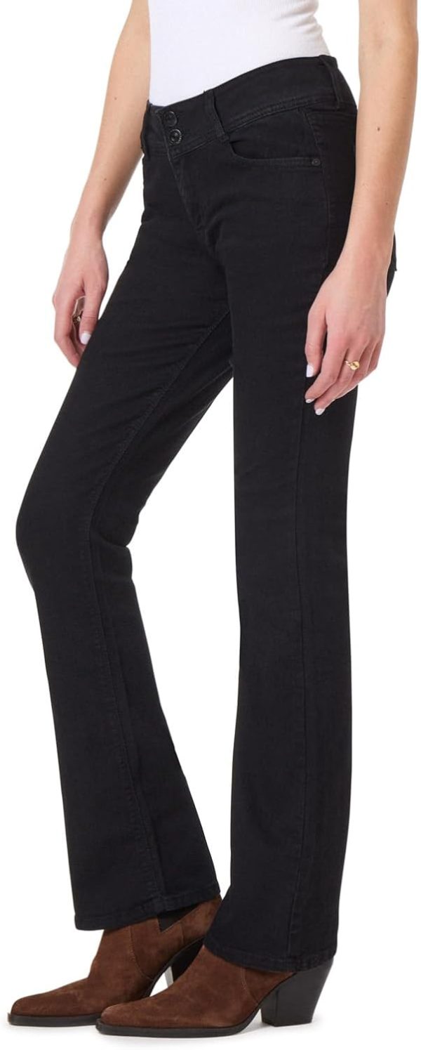 511e5fEu60L._AC_SL1500_ Luscious Curvy Bootcut Jeans for Women, Mid-Rise Insta Stretch Denim, Size-Inclusive Juniors Jeans, Sizes 0 to 24