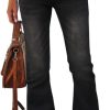 5198ydn5yQL._AC_SL1000_ Womens High Waisted Jeans Flare Stretch Boyfriend Bootcut Casual Denim Pants