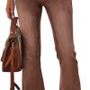 51J6L9MTe8L._AC_SL1000_ Womens High Waisted Jeans Flare Stretch Boyfriend Bootcut Casual Denim Pants