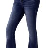 51NVKOjYyvL._AC_SL1500_ Women's Flare Bell Bottom Jeans High Waisted Wide Leg Bootcut Jeans Stretchy Denim Pants