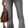51g2OnWsPcL._AC_SL1000_ Womens High Waisted Jeans Flare Stretch Boyfriend Bootcut Casual Denim Pants