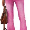 51mYltnuaL._AC_SL1000_ Womens High Waisted Jeans Flare Stretch Boyfriend Bootcut Casual Denim Pants