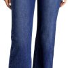 Women's Wide Leg Jeans High Waisted Stretchy Straight Leg Jeans Loose Trendy Denim Pants with Pocket