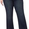61IuWFewDmL._AC_SL1500_ Luscious Curvy Bootcut Jeans for Women, Mid-Rise Insta Stretch Denim, Size-Inclusive Juniors Jeans, Sizes 0 to 24