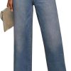 Jeans for Women Wide Leg Baggy High Waist Boyfriends Straight Leg Stretchy Denim Pants Trendy Fall 2025