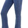 61NDgRh6PwL._AC_SL1500_ Women's Flare Bell Bottom Jeans High Waisted Wide Leg Bootcut Jeans Stretchy Denim Pants