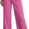 Women's Wide Leg Jeans High Waisted Stretchy Raw Hem Zimbaplatinum Denim Pants