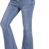 61V2dTXU7L._AC_SL1500_ Women's Flare Bell Bottom Jeans High Waisted Wide Leg Bootcut Jeans Stretchy Denim Pants