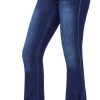 61YgB0YtfL._AC_SL1500_ Women's Flare Bell Bottom Jeans High Waisted Wide Leg Bootcut Jeans Stretchy Denim Pants