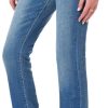 61bJ1JkKJlL._AC_SL1500_ Luscious Curvy Bootcut Jeans for Women, Mid-Rise Insta Stretch Denim, Size-Inclusive Juniors Jeans, Sizes 0 to 24