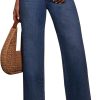 Jeans for Women Wide Leg Baggy High Waist Boyfriends Straight Leg Stretchy Denim Pants Trendy Fall 2025