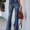 61cqnJeTHbL._AC_SL1000_ Womens High Waisted Jeans Flare Stretch Boyfriend Bootcut Casual Denim Pants