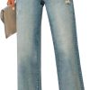 Jeans for Women Wide Leg Baggy High Waist Boyfriends Straight Leg Stretchy Denim Pants Trendy Fall 2025