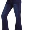 61lIoaw7tfL._AC_SL1500_ Women's Flare Bell Bottom Jeans High Waisted Wide Leg Bootcut Jeans Stretchy Denim Pants