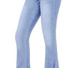 61qcy-aPdL._AC_SL1500_ Women's Flare Bell Bottom Jeans High Waisted Wide Leg Bootcut Jeans Stretchy Denim Pants
