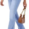 61wppKLdvML._AC_SL1500_ Women's Flare Bell Bottom Jeans High Waisted Wide Leg Bootcut Jeans Stretchy Denim Pants