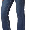 71B8685AA7L._AC_SL1500_ Luscious Curvy Bootcut Jeans for Women, Mid-Rise Insta Stretch Denim, Size-Inclusive Juniors Jeans, Sizes 0 to 24