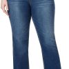 71ETUjLqqL._AC_SL1500_ Luscious Curvy Bootcut Jeans for Women, Mid-Rise Insta Stretch Denim, Size-Inclusive Juniors Jeans, Sizes 0 to 24