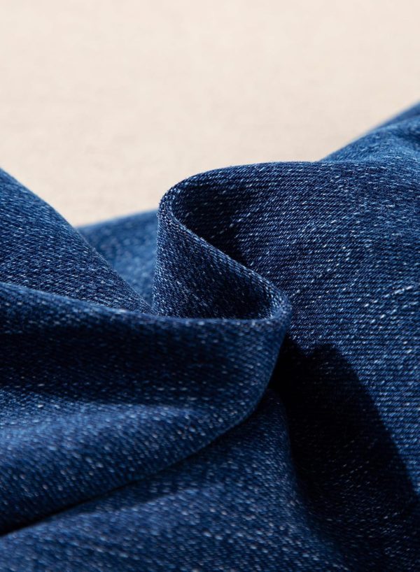 Womens High Waisted Jeans Stretchy Flared Straight Leg Loose Trendy Raw Hem Denim Pants