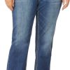 71Sasgh1OmL._AC_SL1500_ Luscious Curvy Bootcut Jeans for Women, Mid-Rise Insta Stretch Denim, Size-Inclusive Juniors Jeans, Sizes 0 to 24