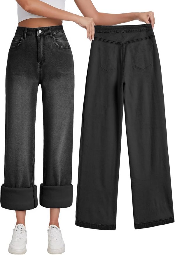 Women Baggy Jeans Mid-Low Waist Boyfriend Streetwear Vintage Jeans Wide Leg Denim Pants