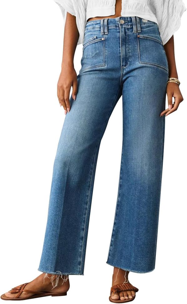 Jeans for Women Wide Leg Baggy High Waist Boyfriends Straight Leg Stretchy Denim Pants Trendy Fall 2025