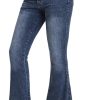 71k2WaMhiIL._AC_SL1500_ Women's Flare Bell Bottom Jeans High Waisted Wide Leg Bootcut Jeans Stretchy Denim Pants