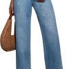 Jeans for Women Wide Leg Baggy High Waist Boyfriends Straight Leg Stretchy Denim Pants Trendy Fall 2025