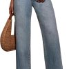 Jeans for Women Wide Leg Baggy High Waist Boyfriends Straight Leg Stretchy Denim Pants Trendy Fall 2025