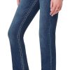 811P6x04hjL._AC_SL1500_ Luscious Curvy Bootcut Jeans for Women, Mid-Rise Insta Stretch Denim, Size-Inclusive Juniors Jeans, Sizes 0 to 24